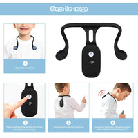 Smart Posture Corrector For Adult Kids Back Vibration Reminder Anti-Humpback Protect Eyesight USB Posture Correction Device