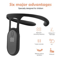 Smart Posture Corrector For Adult Kids Back Vibration Reminder Anti-Humpback Protect Eyesight USB Posture Correction Device